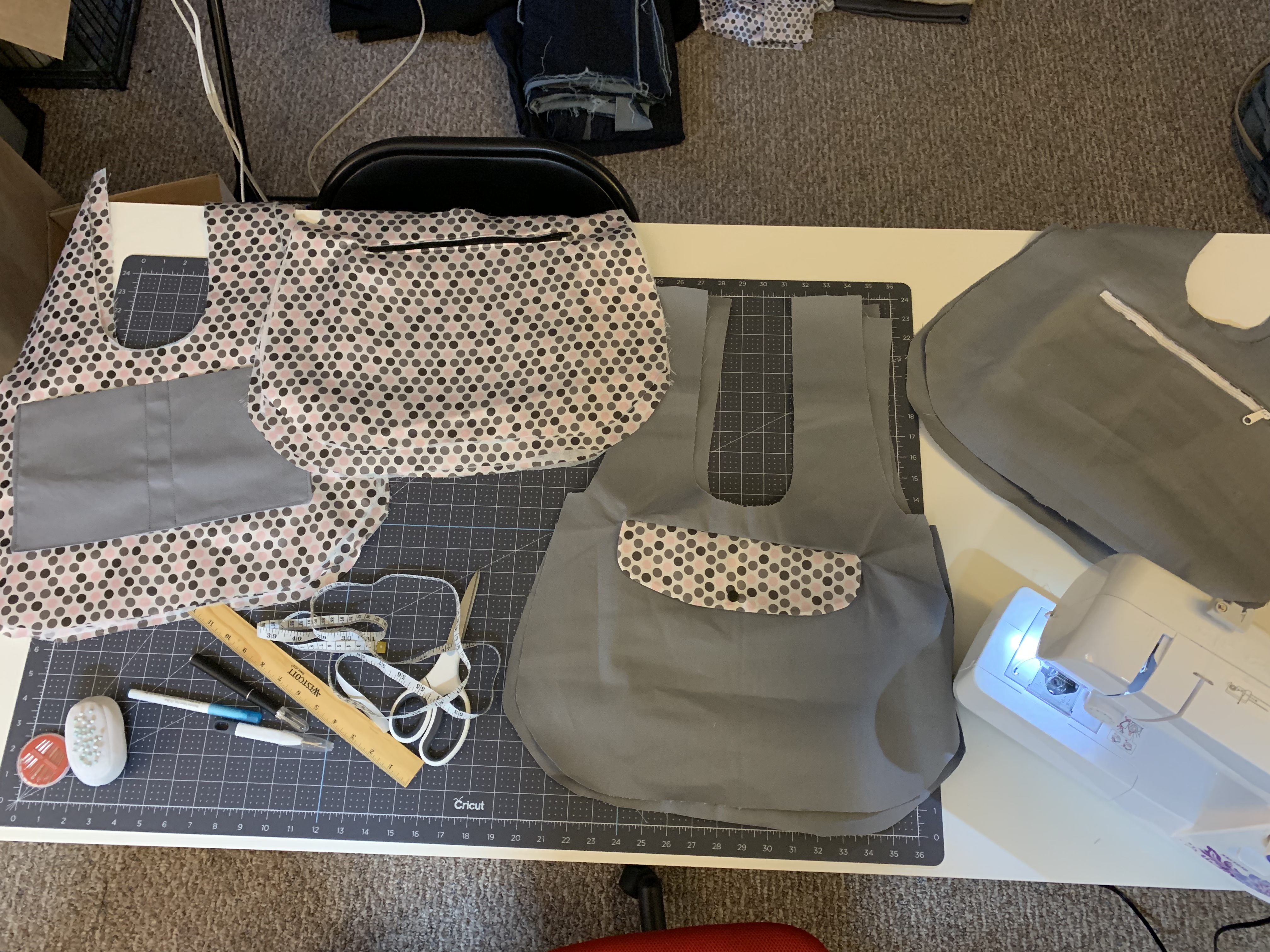 Trying a front snap pocket